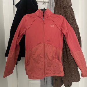 Pink north face jacket